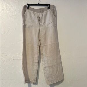 XCVI Beige Wide Leg Pants